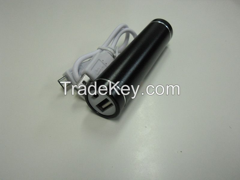 Popular Aluminium Lipstick Portable 2600 MAH power bank