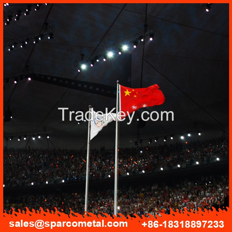 customized high-class stadium aluminium flag pole