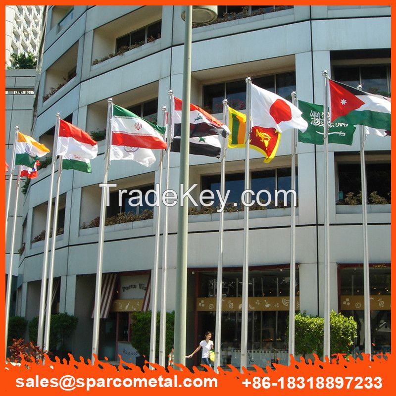 Singapore high quality outdoor aluminum flag pole