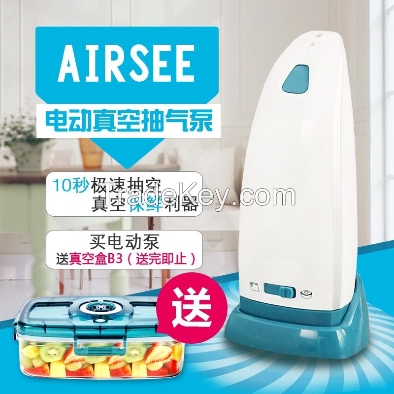 Airsee auto pump for vacuum containers