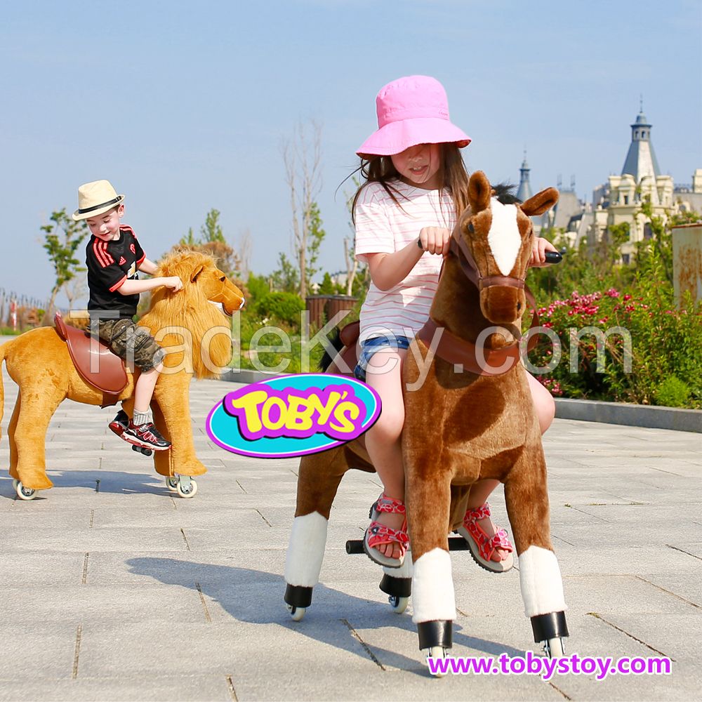 Tobys Plush Ride On Horse