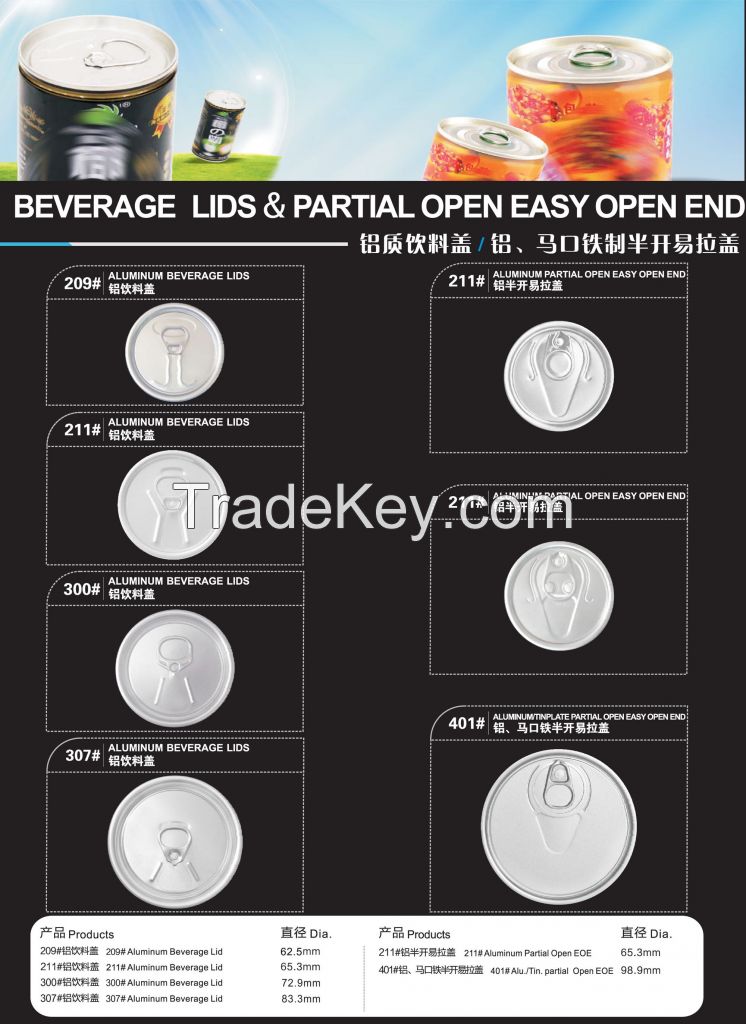 Beverage Ends, Beverage lids