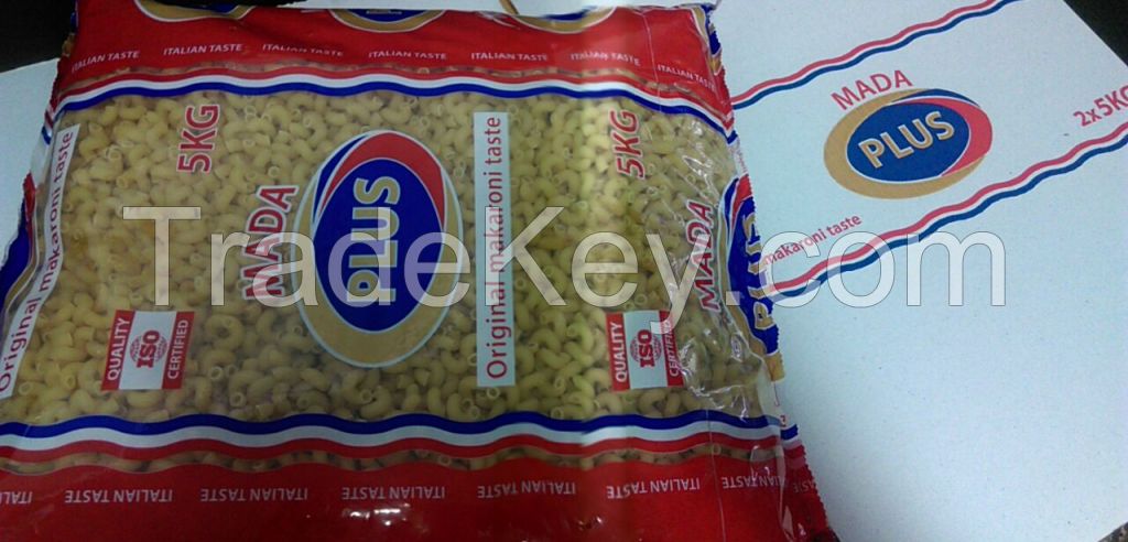 Macaroni - Twist Shape - MADA Plus - Packed in 5 kg - Premium Quality - Egyptian origin