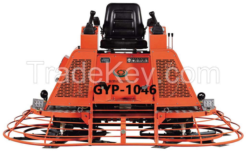 46'' Hydraulic Ride-on Power Trowel with Joystick Drive and Steering, Hydraulic Riding Trowel, Hydraulic Double Trowel