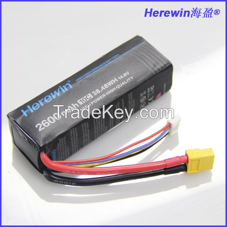 Wholesale sell 2600mah 4S 10C 14.8v rc lipo battery