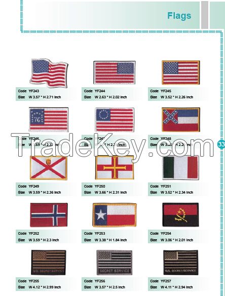 Embroidery Flag Patches