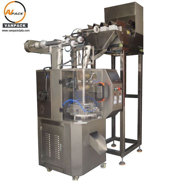 4 Heads Weigher Pyramid Tea Bag Packing Machine