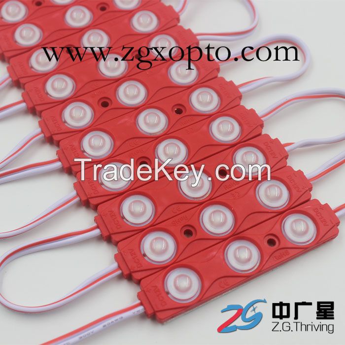 SMD2835 Injection  LED module lens 3led