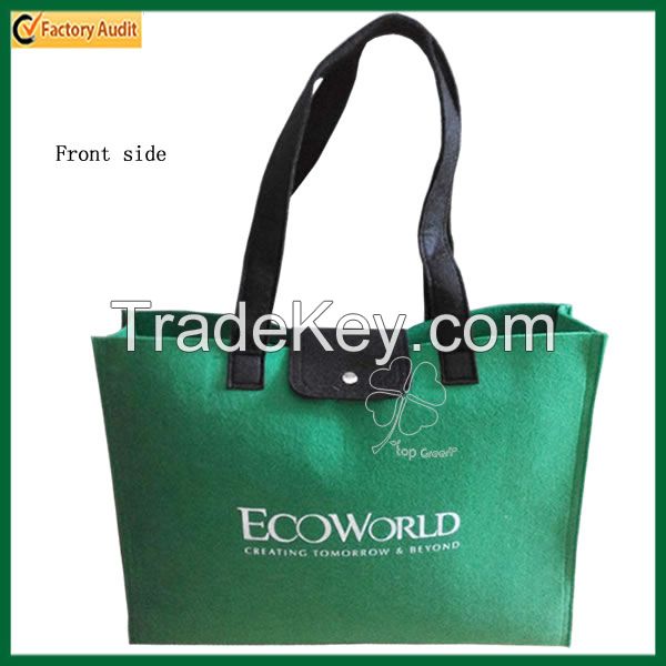Fashion Green Gift Tote Bag Felt Shopping Bag (TP-SP535)