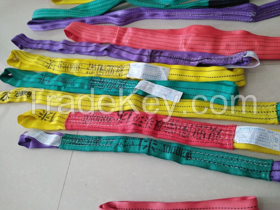 Sythetic fibre lifting belt