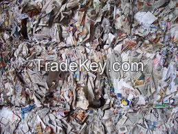 Scrap and waste papers and waste plastics scraps