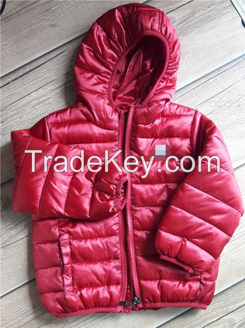 girls cotton padded  jacket with hood