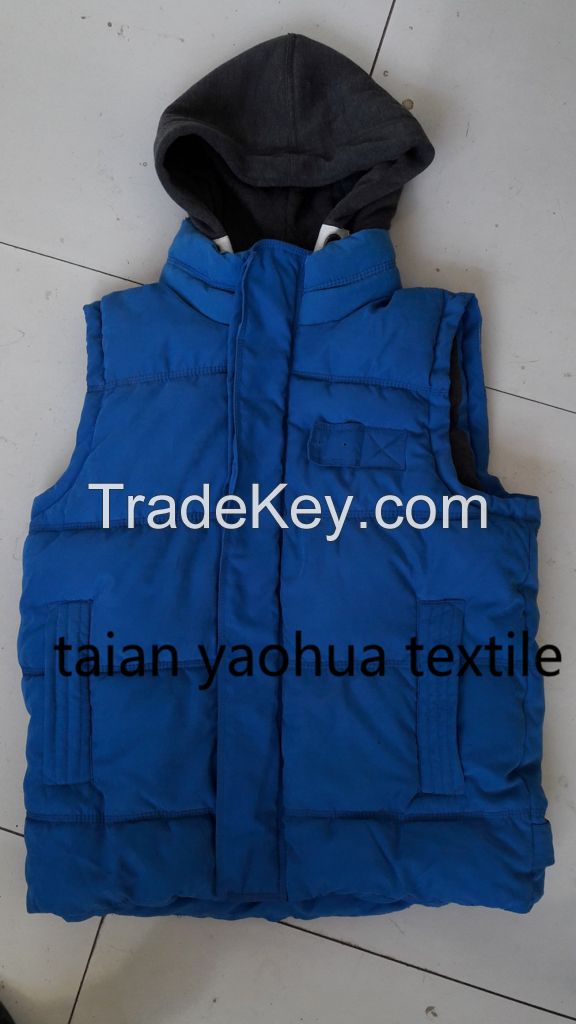 mens padded warm hooded vest