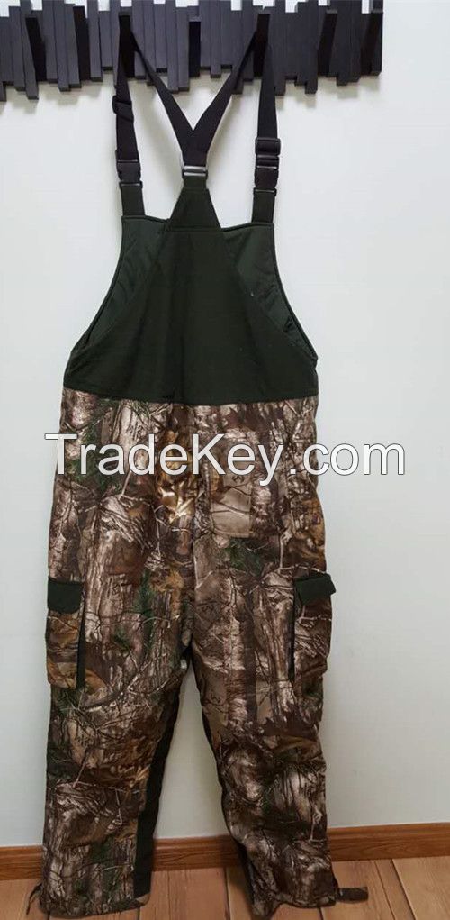 mens camouflage hunting bib overalls