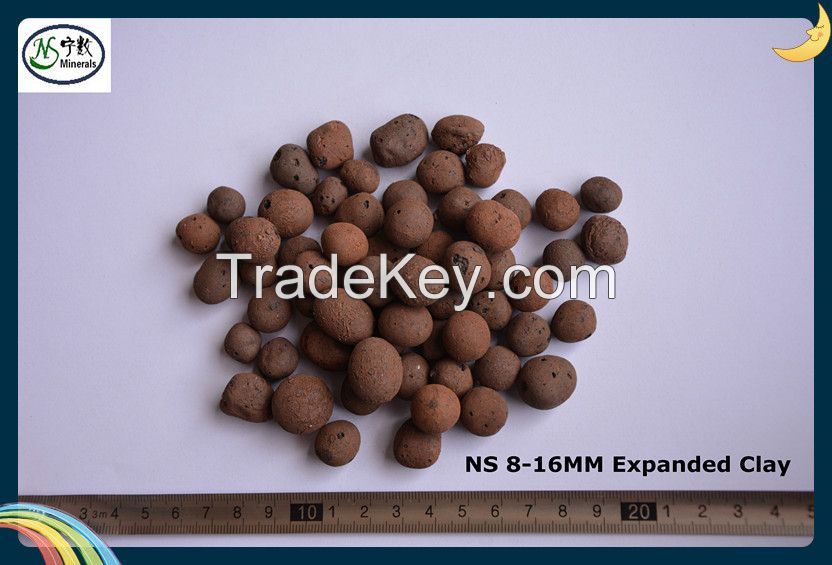 Lightweight Expanded Clay  pebbles as growing medium for Hydroponics