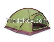 folding portable camping tent, strong pole structure two layer tent for camping