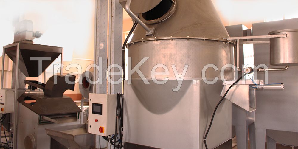SESAME SEED PEELING ROASTING AND CLEANING LINE (DRY SYSTEM) 500KG/H