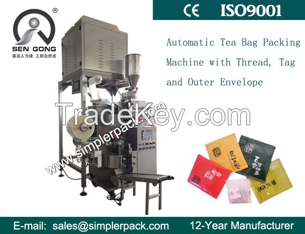 Automatic Inner and Outer Tea Bag Packing Machine with Electric Scale