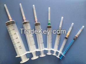medical disposable syringe with needle