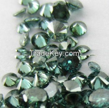 genuine natural blue color round shape loose diamonds for fine jewelery