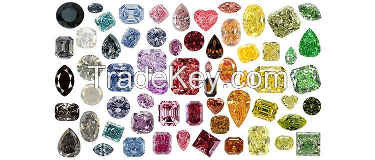 fancy color Natural GIA-IGI-HRD certified diamond , Pink Color , yellow green brown chocolate color diamond