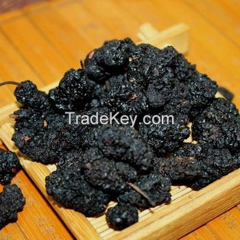 vDried organic black mulberries