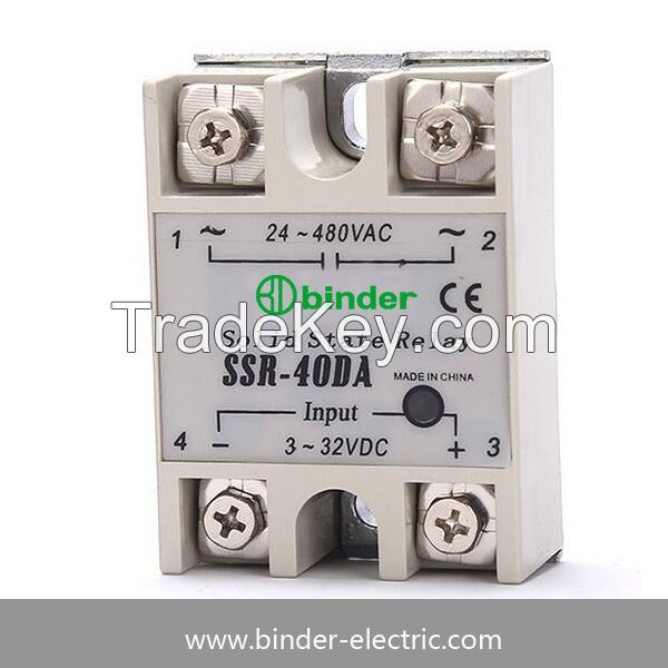 Single phase DC to AC solid state relay SSR-10DA, SSR-25DA, SSR-40DA