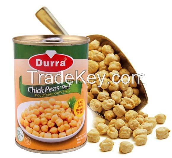 Good quality canned chickpea in tin