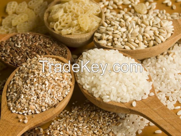 Cereals:  Wheat Grits, Pearl barley, Peeled barley, Bulgur, Cous Cous, Lentils, Rice, Millet, Peas, Buckwheat, Semolina, Flakes (wheat, oat, peas, buckwheat)