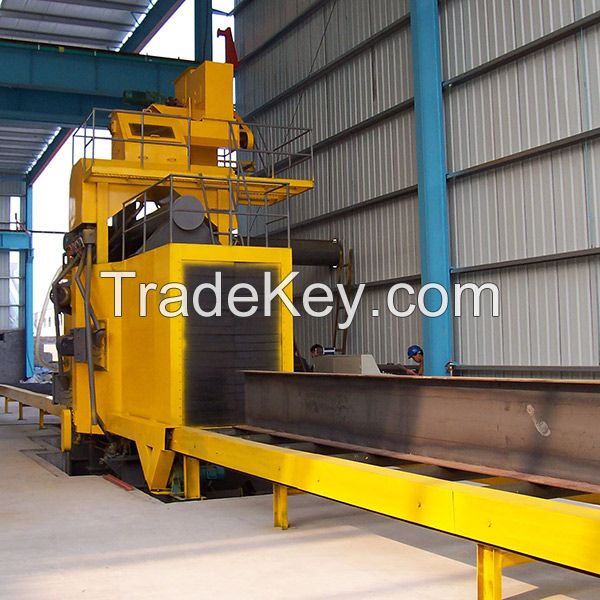 Dingtai Machinery supply through type steel plate shot blasting machine