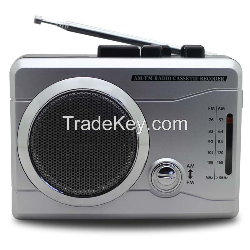 AM/FM dual band radio cassette recorder with auto-reverse  (F804)