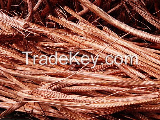 Copper Wire Scrap with 99.99% Purity / Red Scrap Copper Wire .