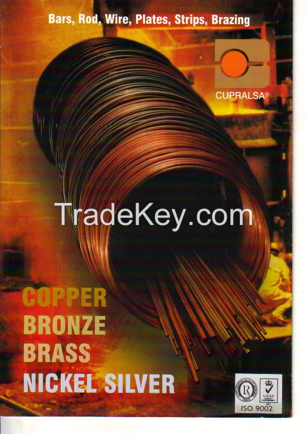 COPPER BRASS BRONZE NICKELSILVER: Bars, Rod, Wire, Strips