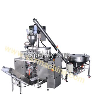 Auger Filler Feeding system complete line for Sugar Milk Powder spices  SP2-Doypack