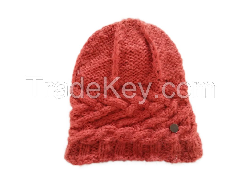 knitted women winter hat