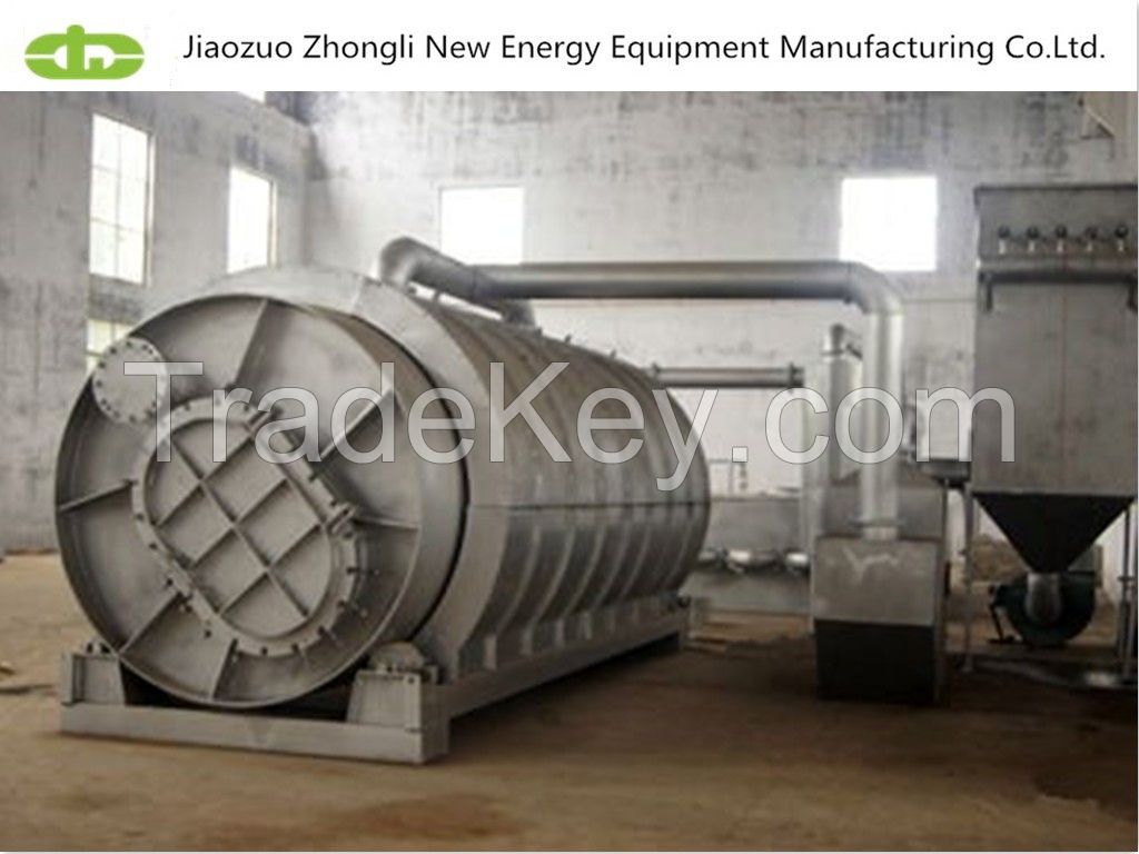 Recycling waste tires plastics rubbers to diesel machine, Jiaozuo Zhongli