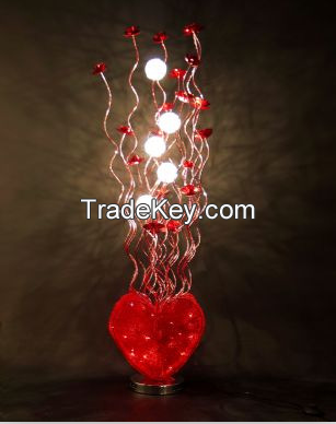 wedding red color LED floor lamp 2016 newest style