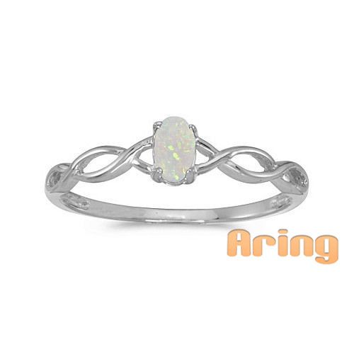 Solid 9k 14k 18k Yellow Gold Natural Opal Ring Jewelry Factory Wholesale