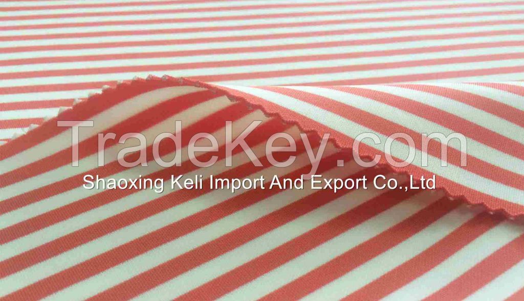 Polyester Knit Color Stripe Yarn Dyed Scuba Fabric