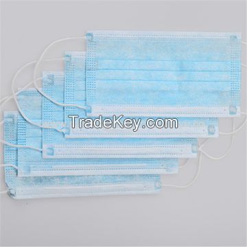 White Surgical Medical Procedure 3 ply Earloop Disposable Face Mask