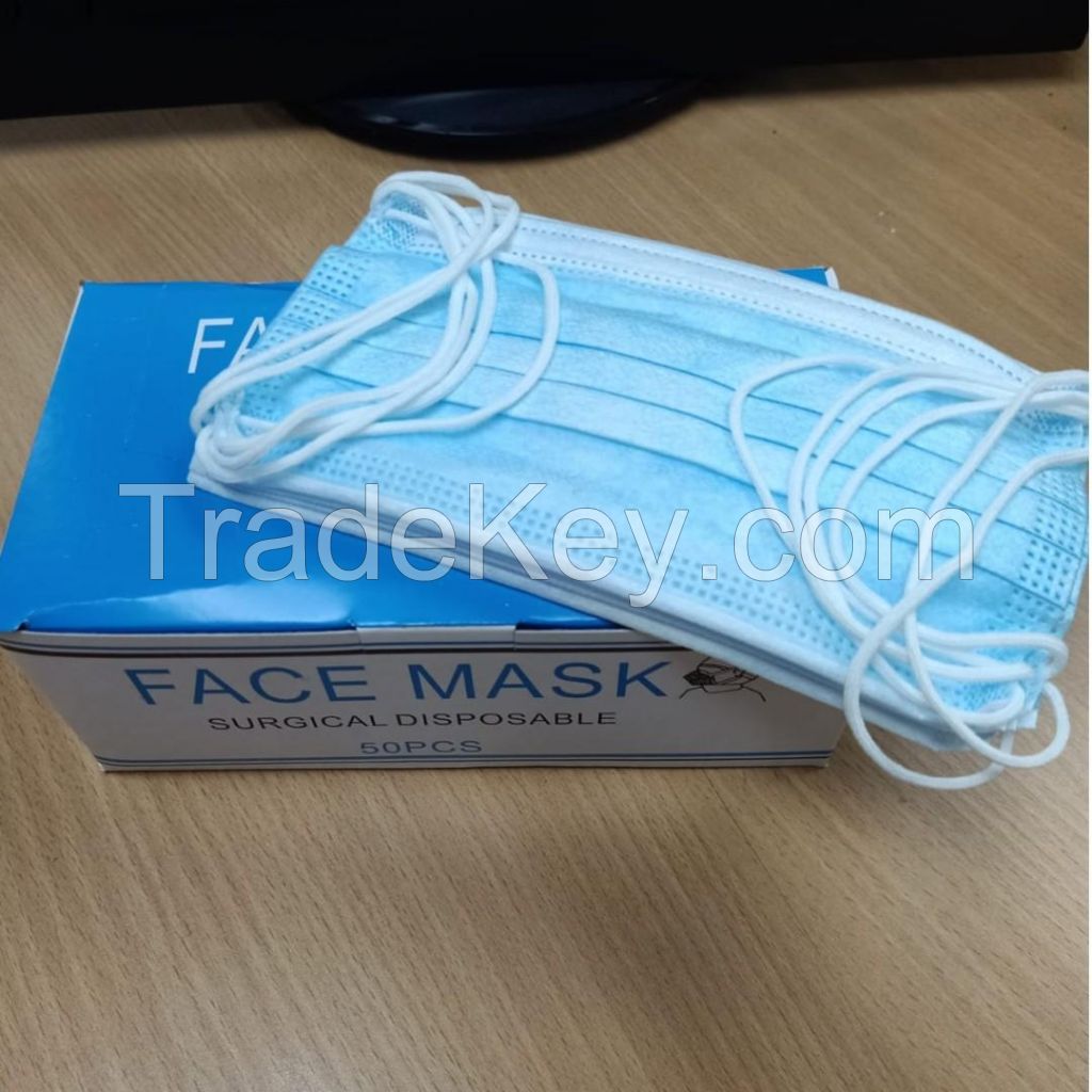 OEM 3 ply surgical face mask disposable, disposable face mask 3ply