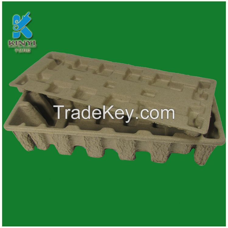 Custom Protective Electronic Products Biodegradable  Moulding Pulp/Fiber Trays Packing