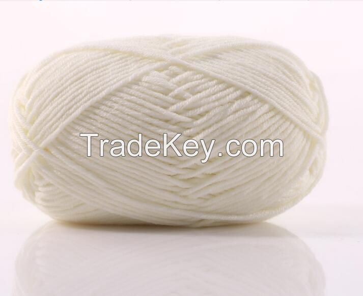 knitting 65% Cotton 35% Acrylic ribbon yarn for socks glove Ne 16/1 100% Cotton Combed Yarn