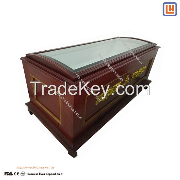 Wooden Funeral Display Body Ice Box Air-Condition Coffin Corpse Refrigerator for Dead Body Storage