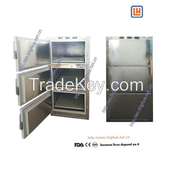 Funeral  Mortuary Freezer for Corpse Refrigeration with 3 Corpse Room in Morgue