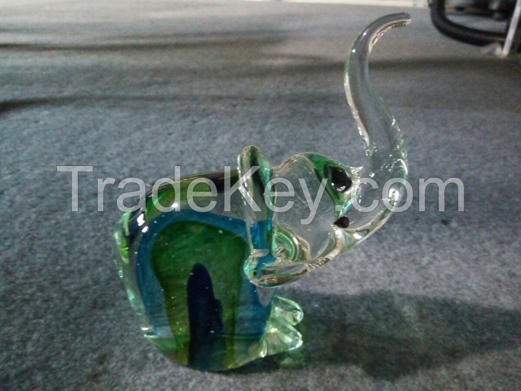 Hand Blown Glass Trophy as Crystal Craft for Modern Home Decor