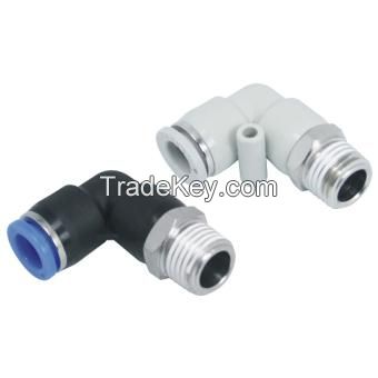 pneumatic elbow coupling connector