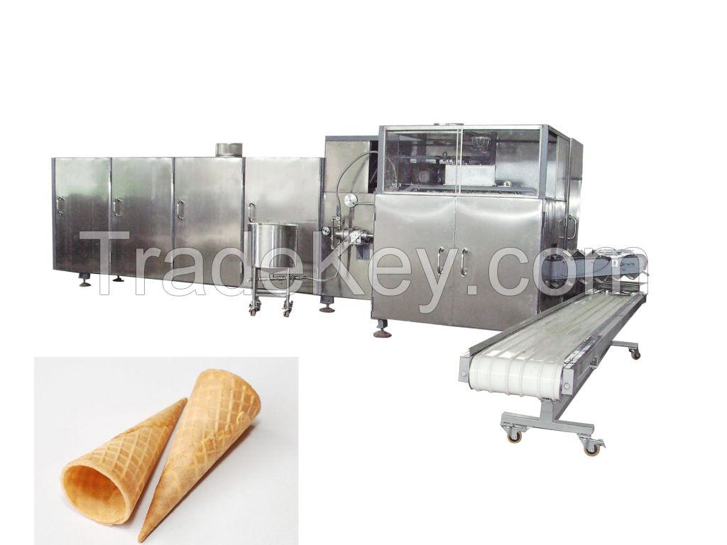 Ice cream sugar cone baking machine