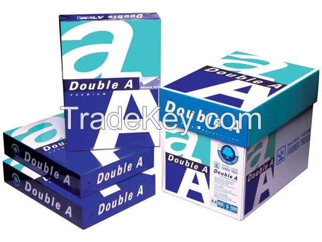 100% wooden pulp office Double A White A4 Copy Paper 80 gsm (210mm x 297mm) cheap price