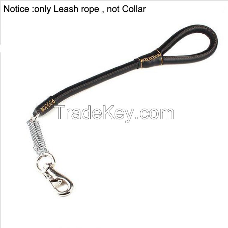 High quality PU big /middle dog short Leash rope